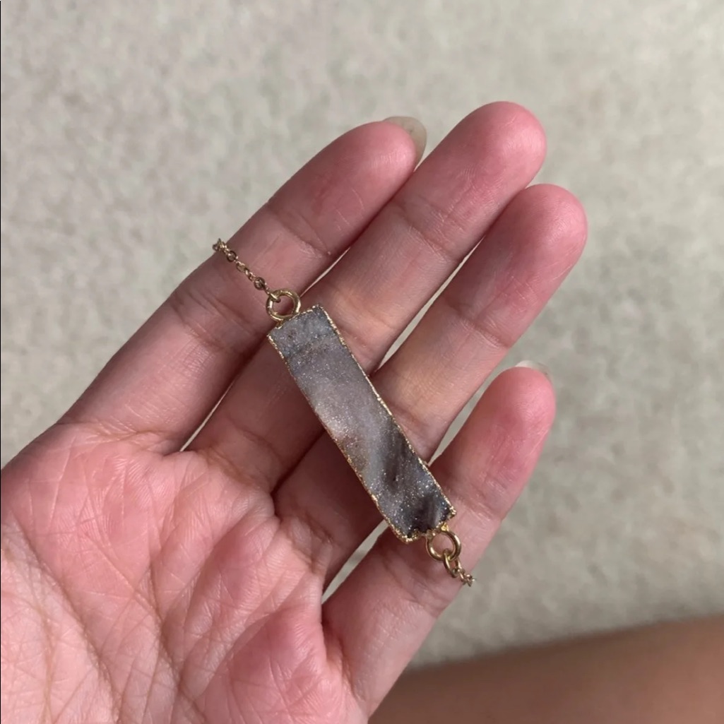 Stone Bar Necklace